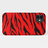 素晴らしく黒くか赤いトラのプリント- iPhone 5の場合 Case-Mate iPhoneケース (裏面(横))