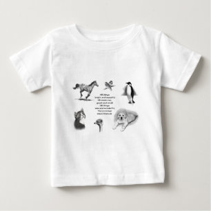 素晴らしく、小さいすべての創造物: 動物: 聖なる書物、経典 ベビーTシャツ