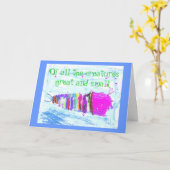 素晴らしく、小さい創造物 カード (黄色い花)