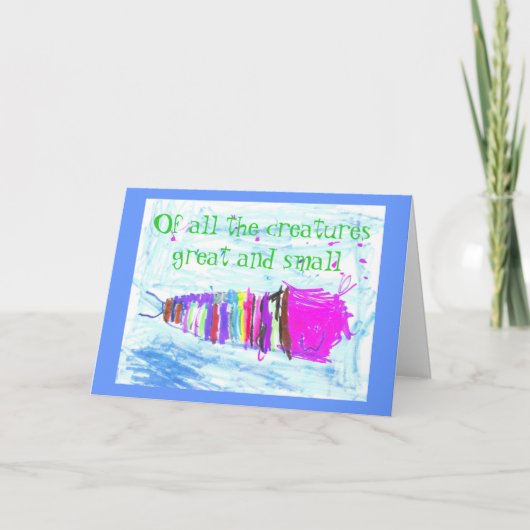 素晴らしく、小さい創造物 カード (正面)