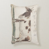 素晴らしく、美しいヴィンテージ牛の枕。 アクセントクッション (正面(垂直))