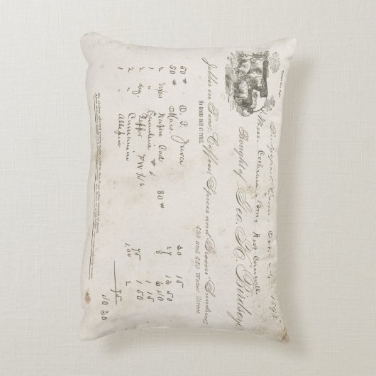 素晴らしく、美しいヴィンテージ牛の枕。 アクセントクッション (裏面(縦))