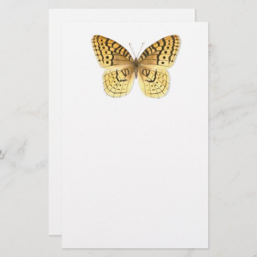 素晴らしつば付き冷蔵蝶文房具 便箋 (正面/裏面)