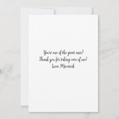 ～素晴らしよりもパーソナライズされた獣医の愛犬の写真 サンキューカード (裏面)