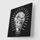 素晴らしアイディア スクエア壁時計 (傾斜)