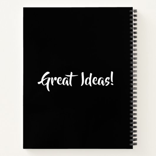 素晴らしアイディア ノートブック (裏面)