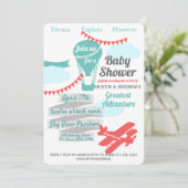 素晴らしアドベンチャーホットエアバルーンと飛行機 招待状 (スタンド正面)