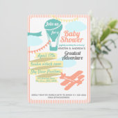 素晴らしアドベンチャーホットエアバルーンと飛行機 招待状 (スタンド正面)