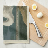 素晴らしアメリカのオードボンの鳥から来た白いヘロン キッチンタオル (四つ折り)