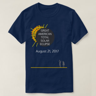 素晴らしアメリカ総太陽の食クールカスタム法 Tシャツ