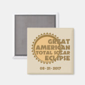 素晴らしアメリカ総太陽の食 – 2017 マグネット (正面/裏面)