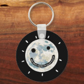 素晴らしアメリ太陽のカ月絵文字 キーホルダー (正面)