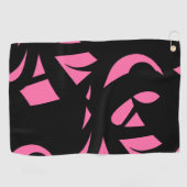 素晴らしアモダンートピンク ゴルフタオル (横)