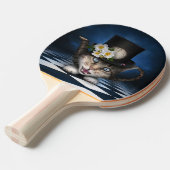 素晴らしアリスinワンダーランドティーポット猫 卓球ラケット (正面アングル)