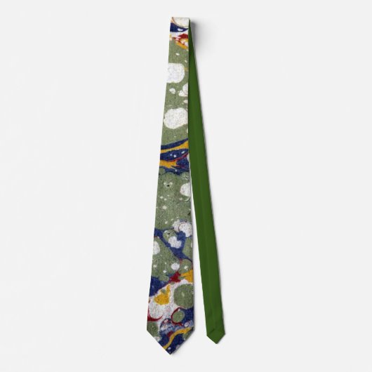 素晴らしアンティークマーブル紙ネクタイ ネクタイ (正面)