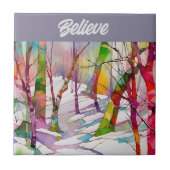 素晴らしアートタイル信じ" タイル (正面)