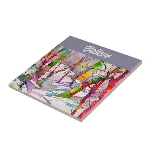 素晴らしアートタイル信じ" タイル (側面)