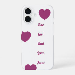 「素晴らしイエスを愛する女の子」電話ケース、 iPhone 16ケース