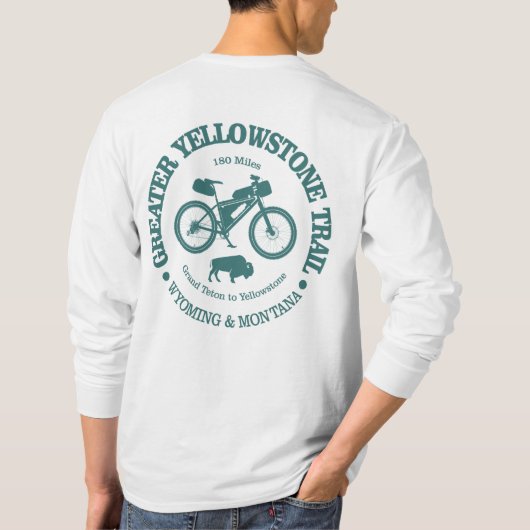 素晴らしイエローストーン・トレイル(サイクリング) Tシャツ (裏面)