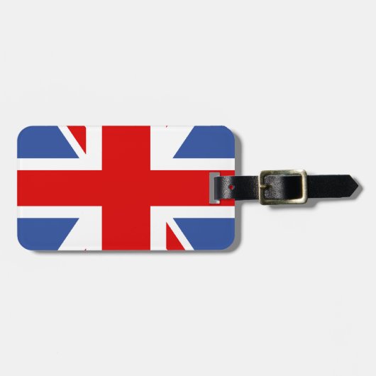 素晴らしイギリスフラグ – 英国 – ユニオンジャックラゲッジタグ ラゲッジタグ (正面横)