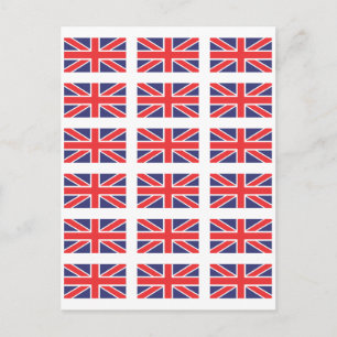 素晴らしイギリスユニオンジャック国旗 ポストカード