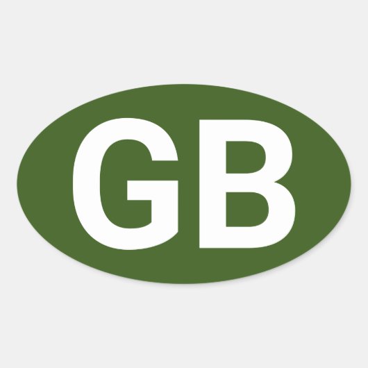 素晴らしイギリスユーロ/緑 楕円形シール (正面)