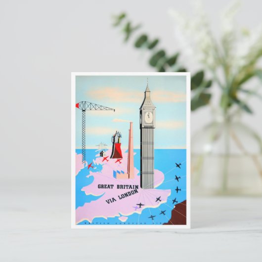 素晴らしイギリスヴィンテージ旅行はがき ポストカード (スタンド正面)