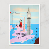 素晴らしイギリスヴィンテージ旅行はがき ポストカード (正面)