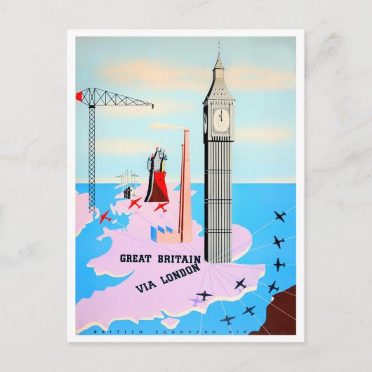 素晴らしイギリスヴィンテージ旅行はがき ポストカード (正面)