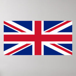 素晴らしイギリス国旗UKポスター・キング統一されたダム ポスター