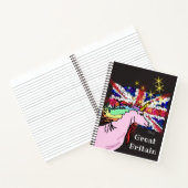 素晴らしイギリス旗ユニコーンジャーナル ノートブック (内部)