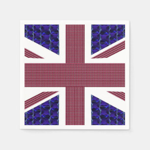 素晴らしイギリス独立記念日、イギリス国旗 スタンダードカクテルナプキン