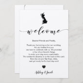 素晴らしイギリス結婚のウェルカムレター&旅程 プログラム (正面/裏面)