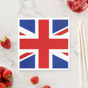 素晴らしイギリス統一されたイギリス国旗 スタンダードランチョンナプキン