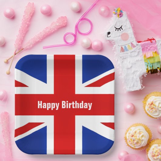 素晴らしイギリス統一されたイギリス国旗 ペーパープレート (パーティー)
