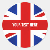 素晴らしイギリス統一されたイギリス国旗 ラウンドシール (正面)