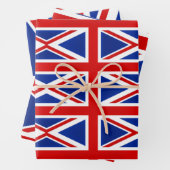 素晴らしイギリス統一されたイギリス国旗 ラッピングペーパーシート (インサイチュ)