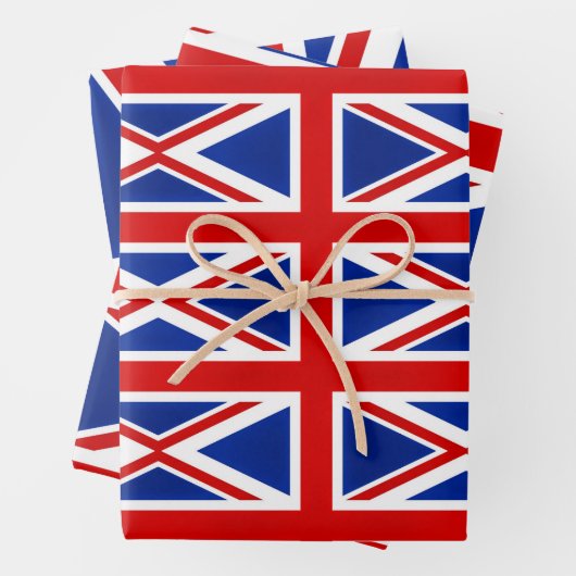 素晴らしイギリス統一されたイギリス国旗 ラッピングペーパーシート (インサイチュ)