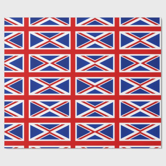 素晴らしイギリス統一されたイギリス国旗 ラッピングペーパー (フラット)