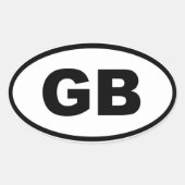 素晴らしイギリス – ヨーロッパ 楕円形シール (正面)