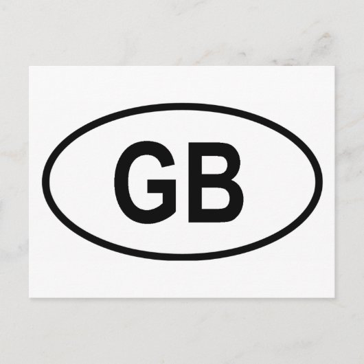 素晴らしイギリス「GB」 ポストカード (正面)
