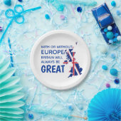 素晴らしイギリスBREXITヨーロッパパーティー ペーパープレート (パーティー)