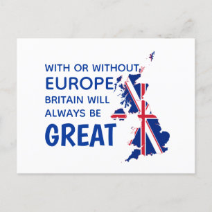 素晴らしイギリスBREXIT EUROPE シーズンポストカード