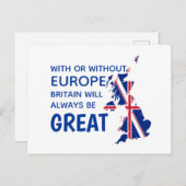 素晴らしイギリスBREXIT EUROPE シーズンポストカード (正面/裏面)