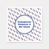 素晴らしイギリスUKレパーソナライズされたホイス スタンダードカクテルナプキン (正面)