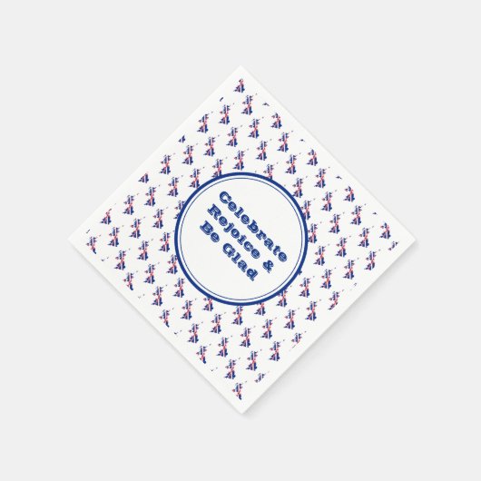 素晴らしイギリスUKレパーソナライズされたホイス スタンダードカクテルナプキン (角)