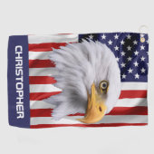 素晴らしイーグル国旗 ゴルフタオル (横)