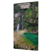 素晴らしウォーターフォールVirje,スロベニアのポスター クリップボード (左)