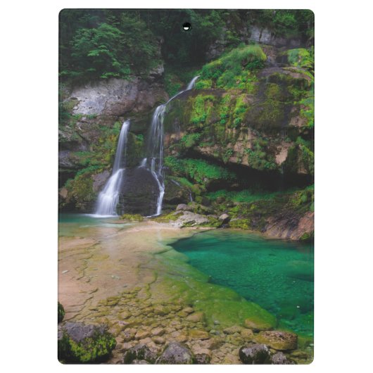 素晴らしウォーターフォールVirje,スロベニアのポスター クリップボード (裏面)