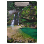 素晴らしウォーターフォールVirje,スロベニアのポスター クリップボード (正面)